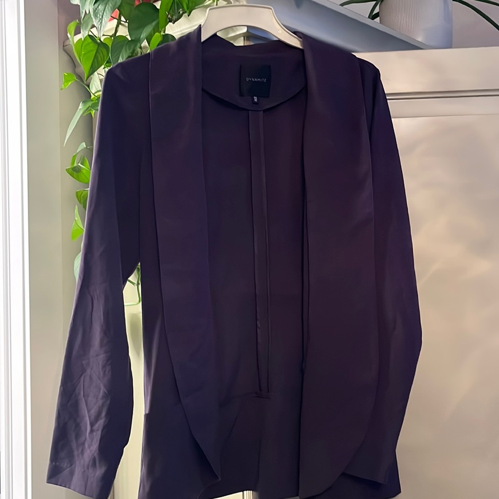 Casual plum Dynamite blazer